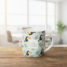 Load image into Gallery viewer, love milk_shake® toucan rainforest mug