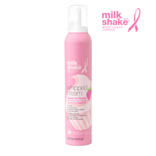 Load image into Gallery viewer, Pink bottle of milk_shake whipped cream leave-in foam on a white background