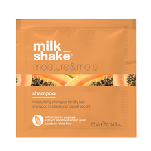 Load image into Gallery viewer, milk_shake moisture & more shampoo sample pack on a white background