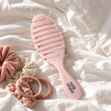 Load image into Gallery viewer, soft touch pink detangler brush
