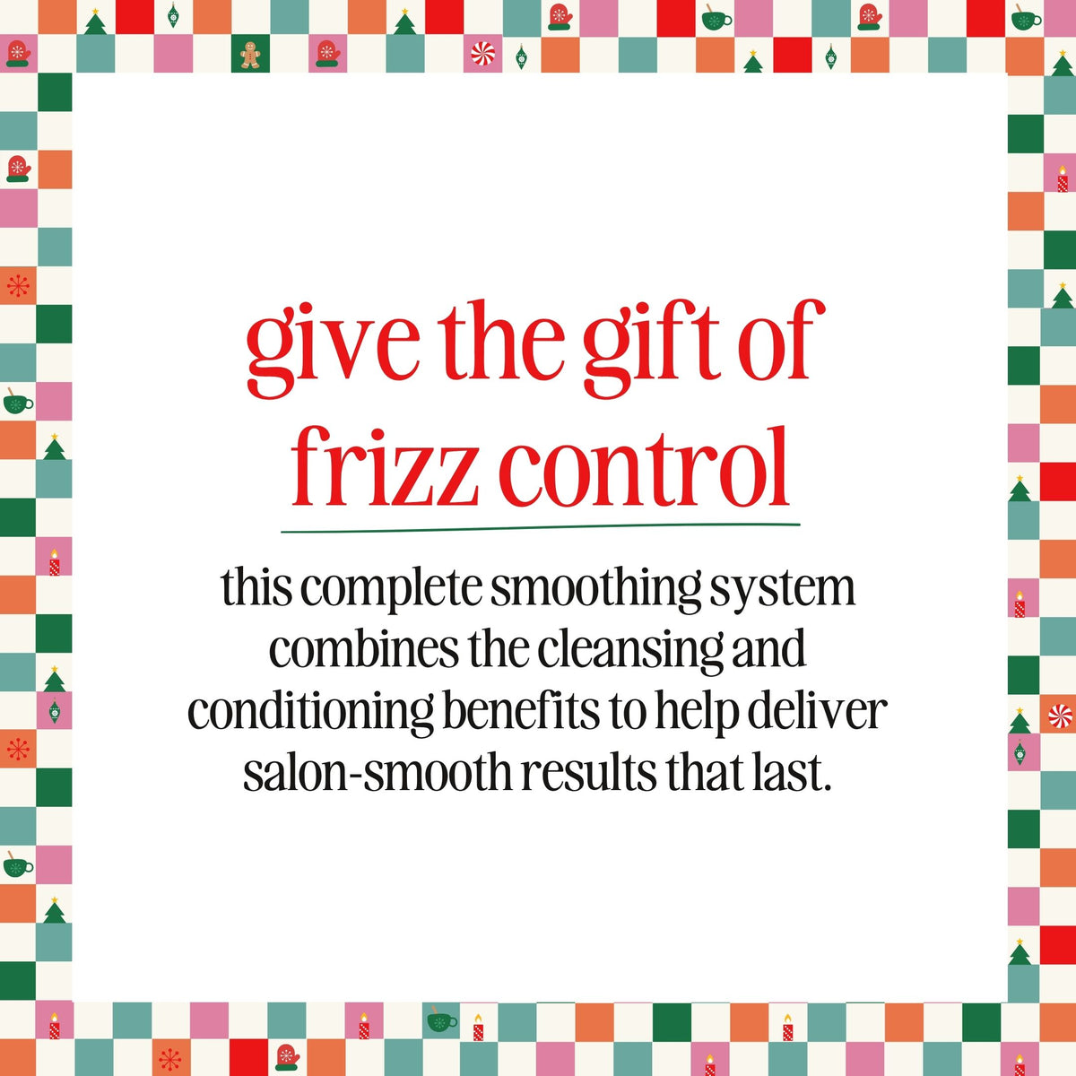 no frizz allowed Christmas trio