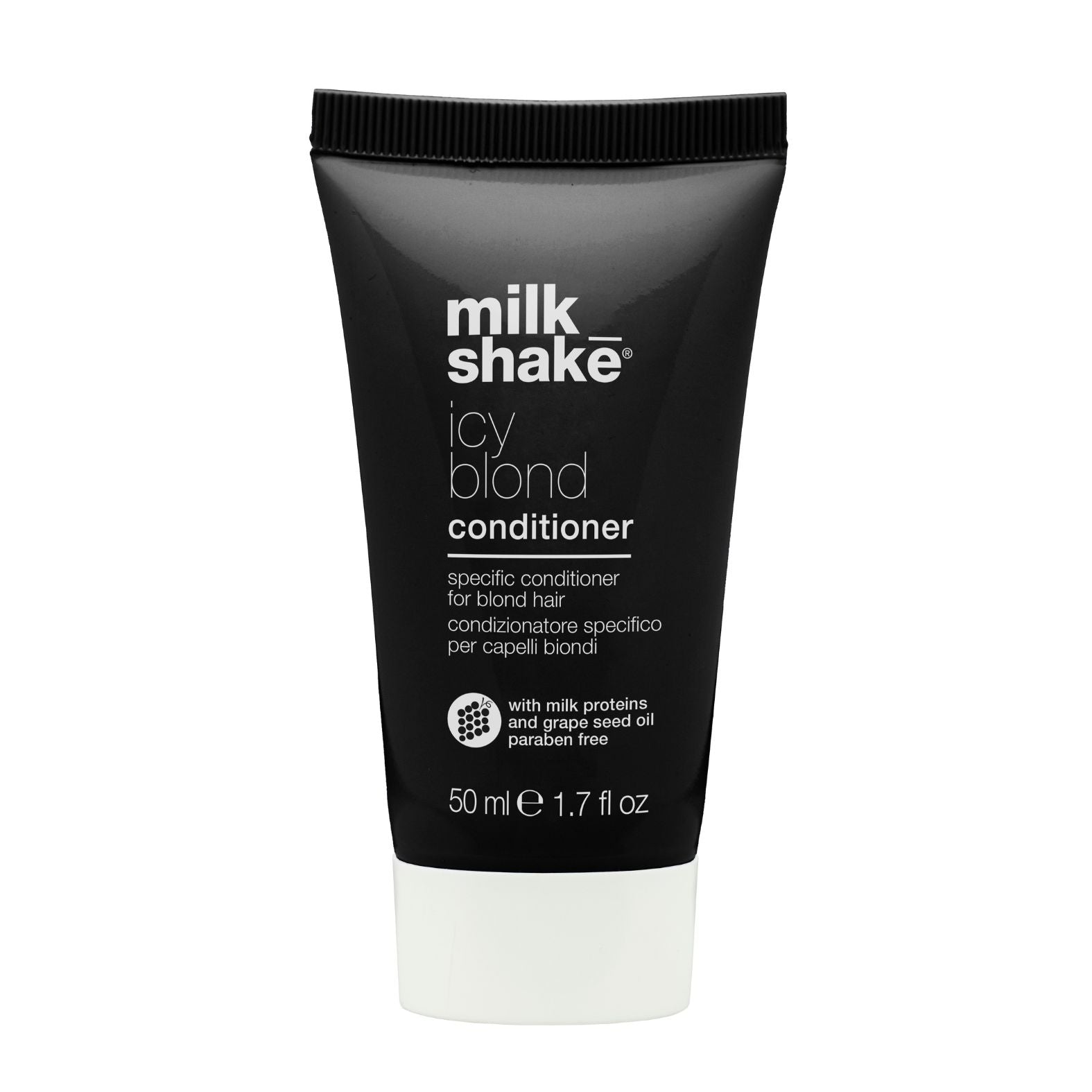 Milk_shake | Icy Blond Conditioner 250 Ml, Spezieller Anti-Gelb Conditioner Für Blondes Oder Gebleichtes Haar, Mit Schwarzem Pigment, Made In Italy