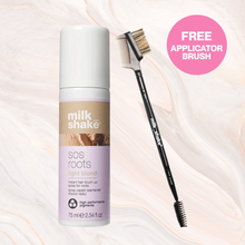 Load image into Gallery viewer, milk_shake SOS roots hair product with a free applicator brush on a soft background

