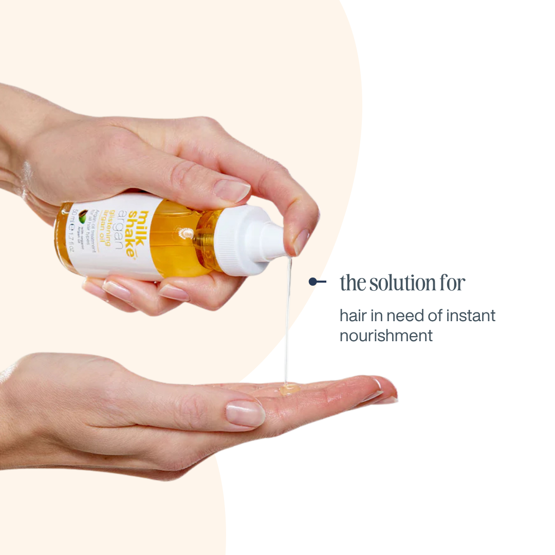 glistening argan oil