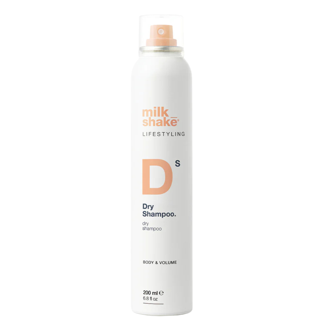 milk_shake  Dry Shampoo bottle on a white background