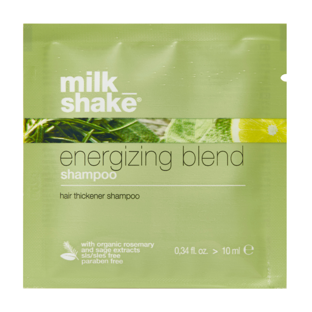 milk_shake Energizing Blend shampoo packet on a white background