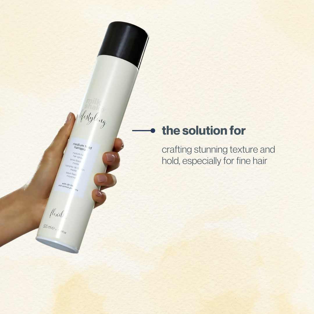 medium hold hairspray – milkshakehair