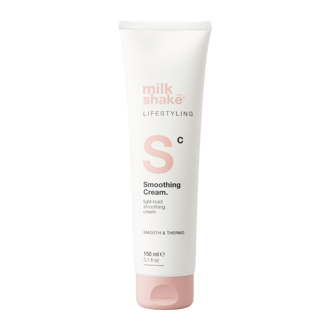 Tube of milk_shake Smoothing Cream on a white background