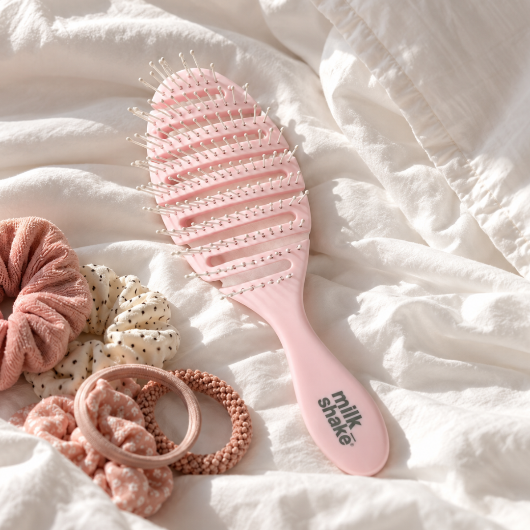soft touch pink detangler brush