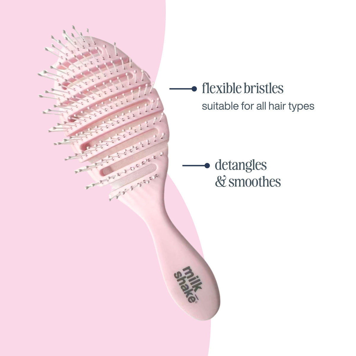soft touch pink detangler brush