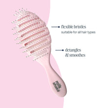 Load image into Gallery viewer, soft touch pink detangler brush
